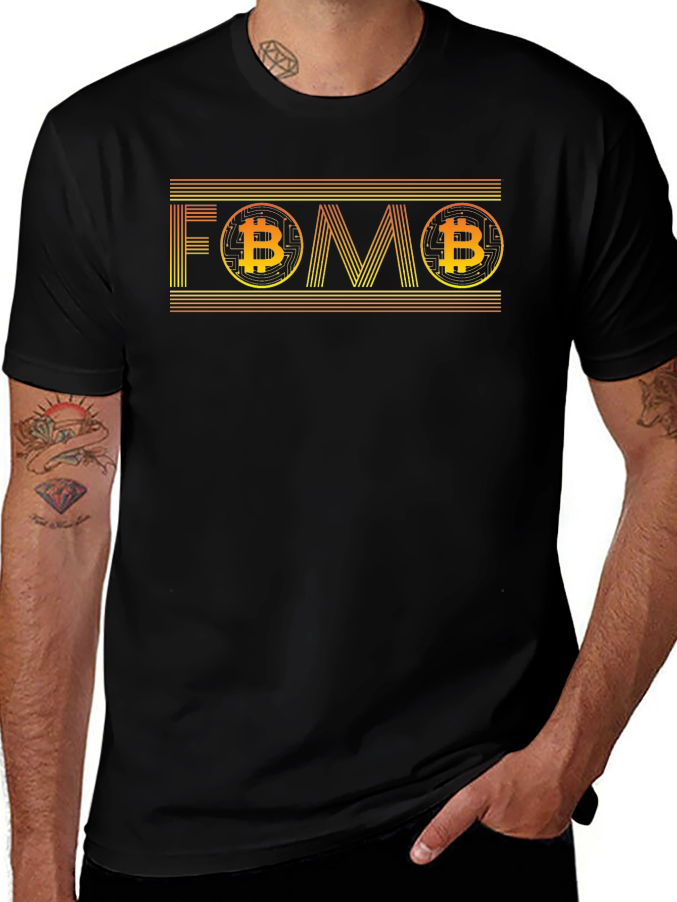 Bitcoin FOMO Graphic Tee - Crypto Hype Shirt