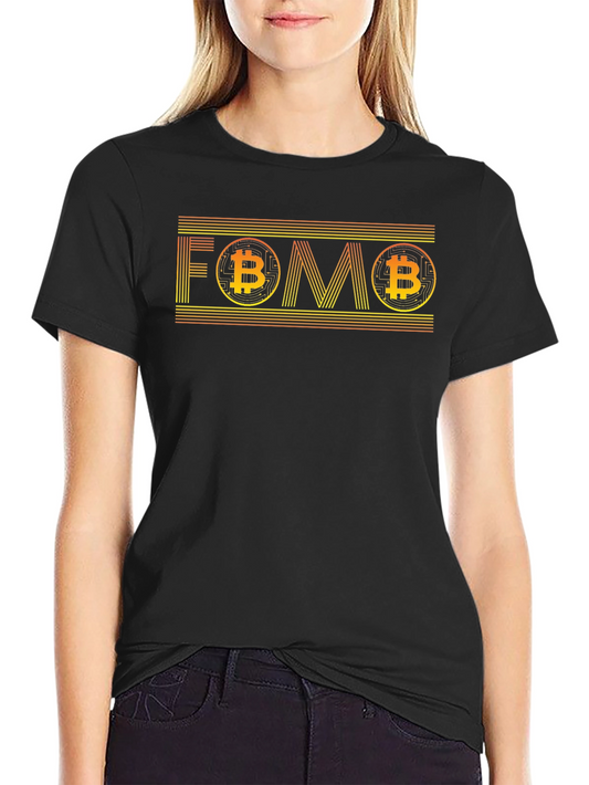 Bitcoin FOMO Graphic Tee - Crypto Hype Shirt