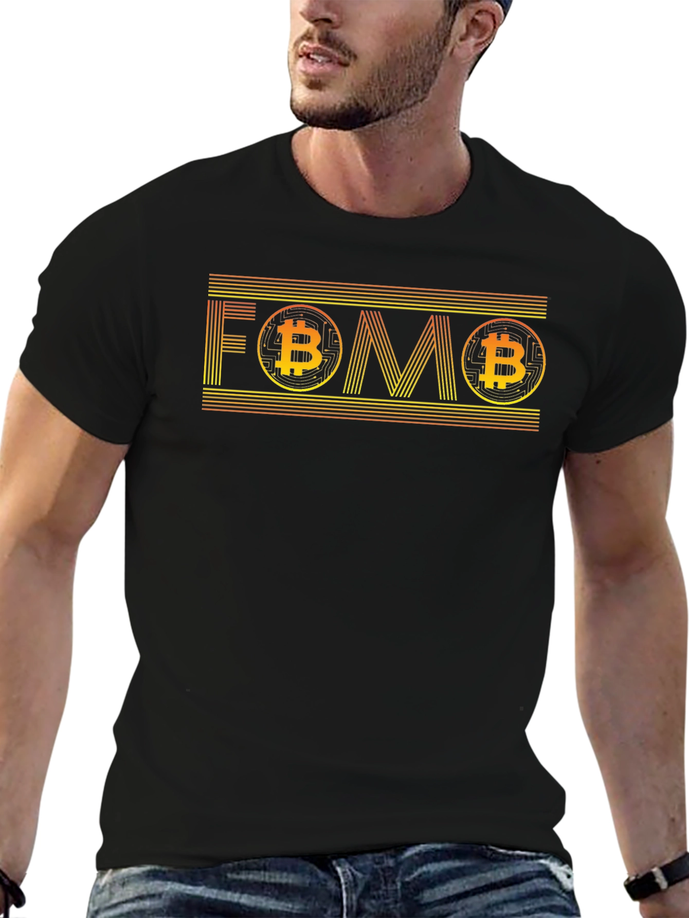 Bitcoin FOMO Graphic Tee - Crypto Hype Shirt