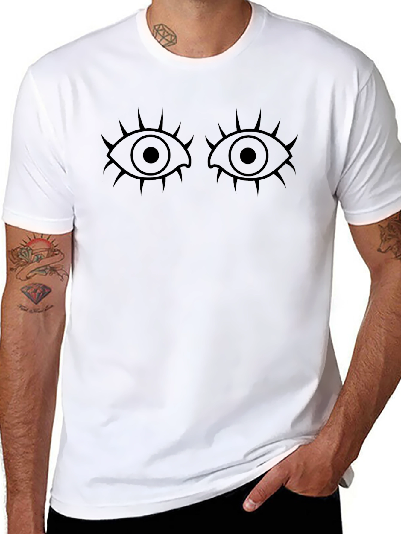 Eye Graphic Black T-Shirt | Unique Design