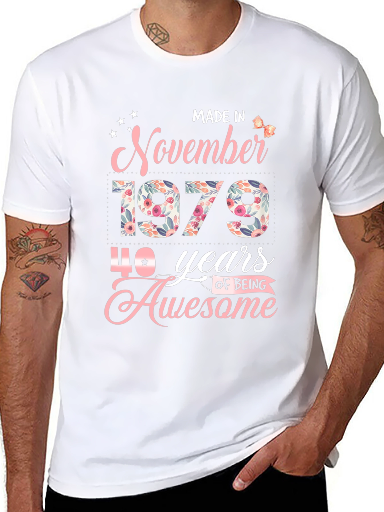 November 1979 40 Years Awesome Graphic T-Shirt