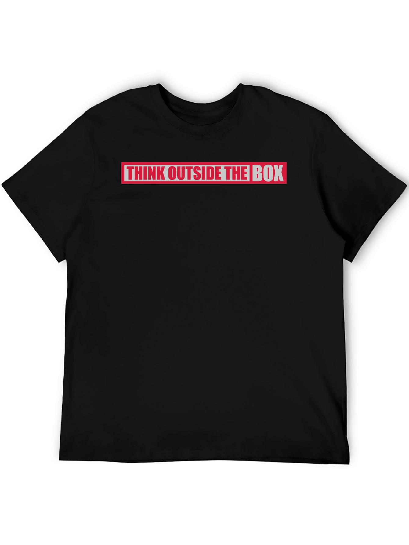Think Outside the Box Graphic Tee - Black
