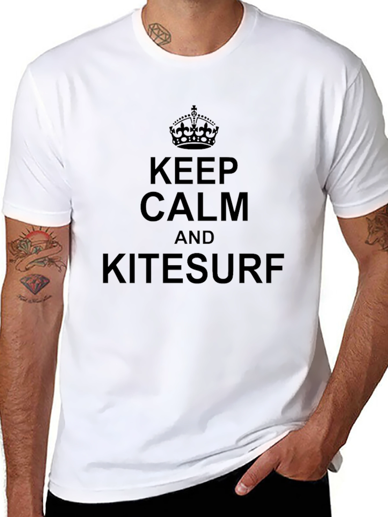 Keep Calm & Kitesurf Graphic T-Shirt