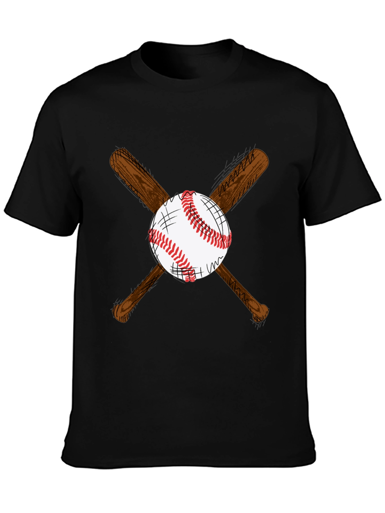 Baseball Bats and Ball Graphic T-Shirt