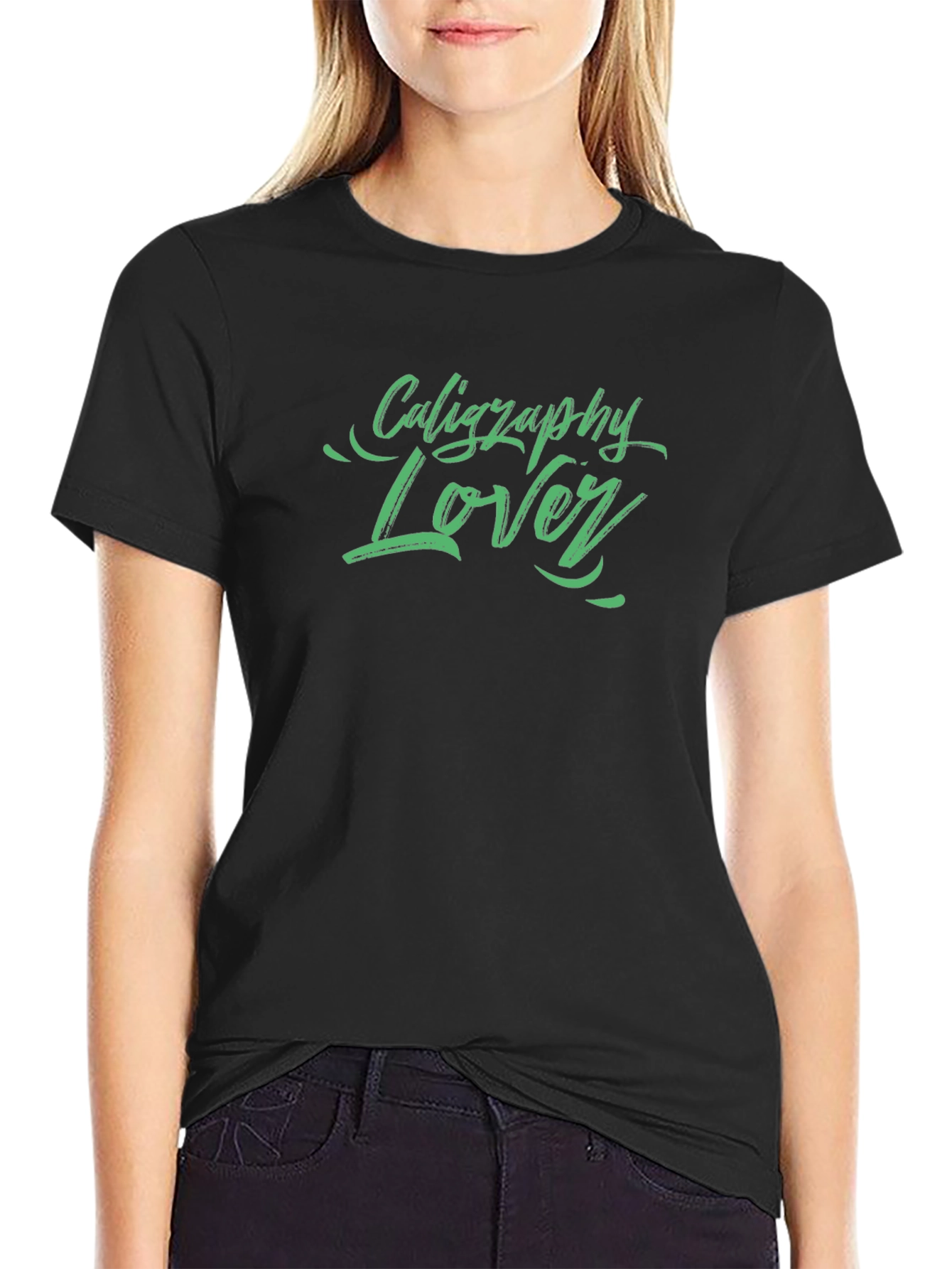 Calligraphy Lover Black T-Shirt