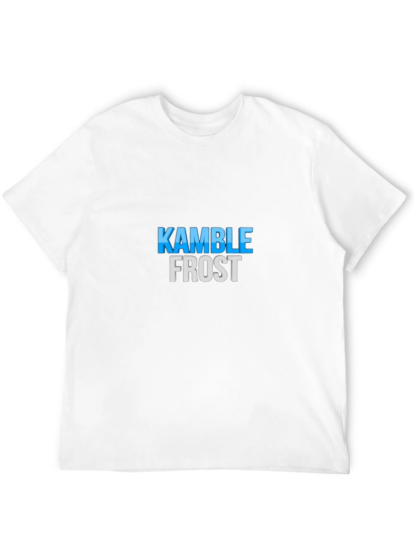 Kamble Frost Graphic Tee - Black Cotton Blend Shirt