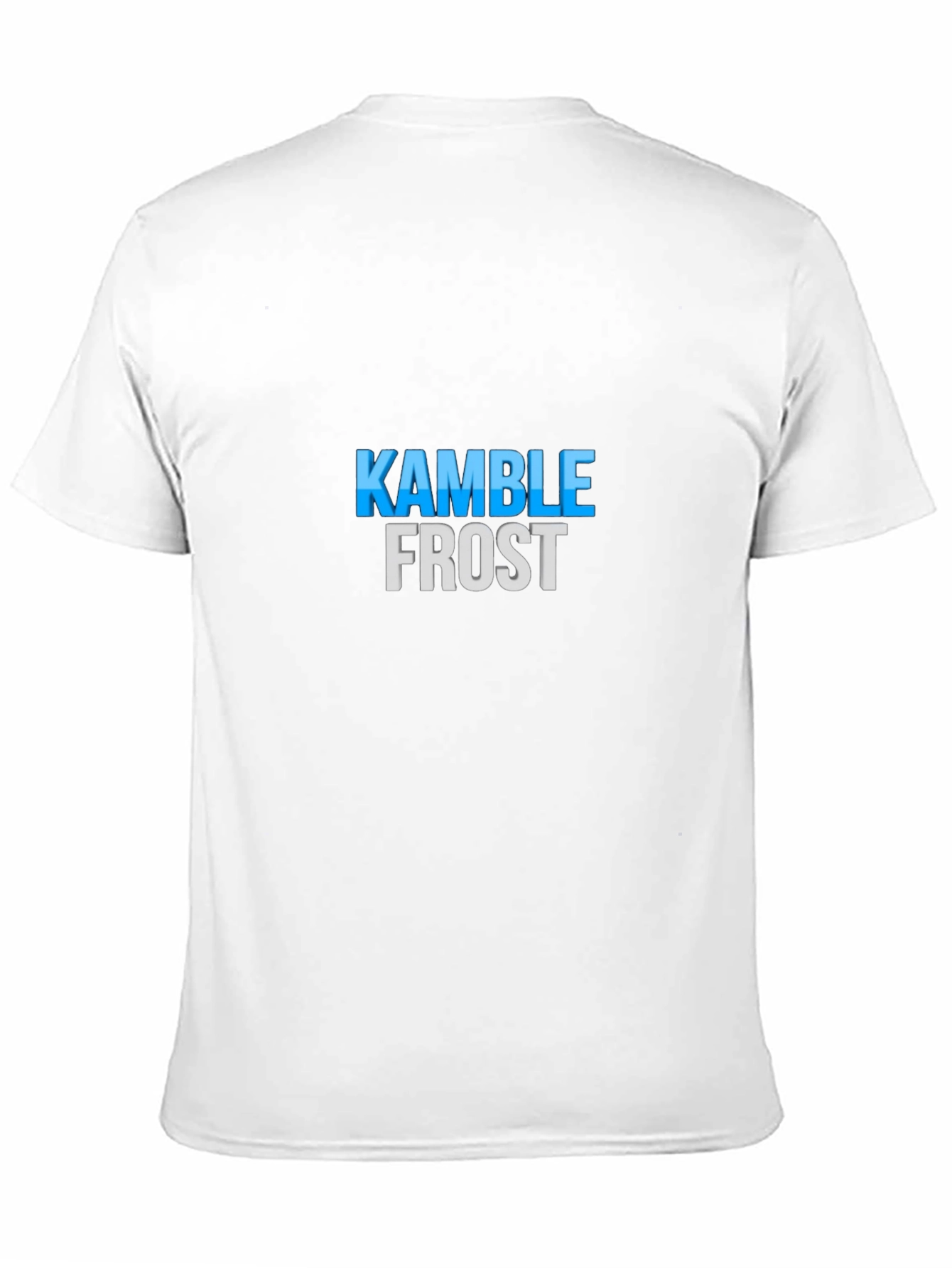 Kamble Frost Graphic Tee - Black Cotton Blend Shirt