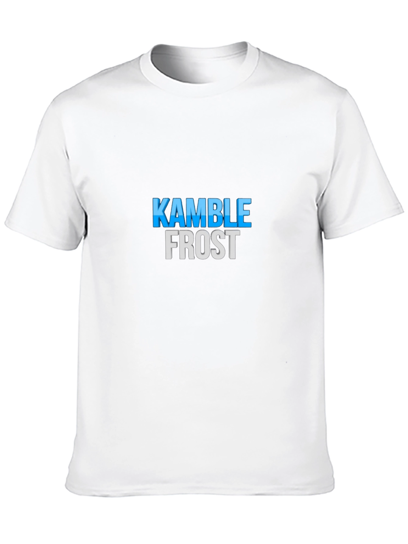 Kamble Frost Graphic Tee - Black Cotton Blend Shirt