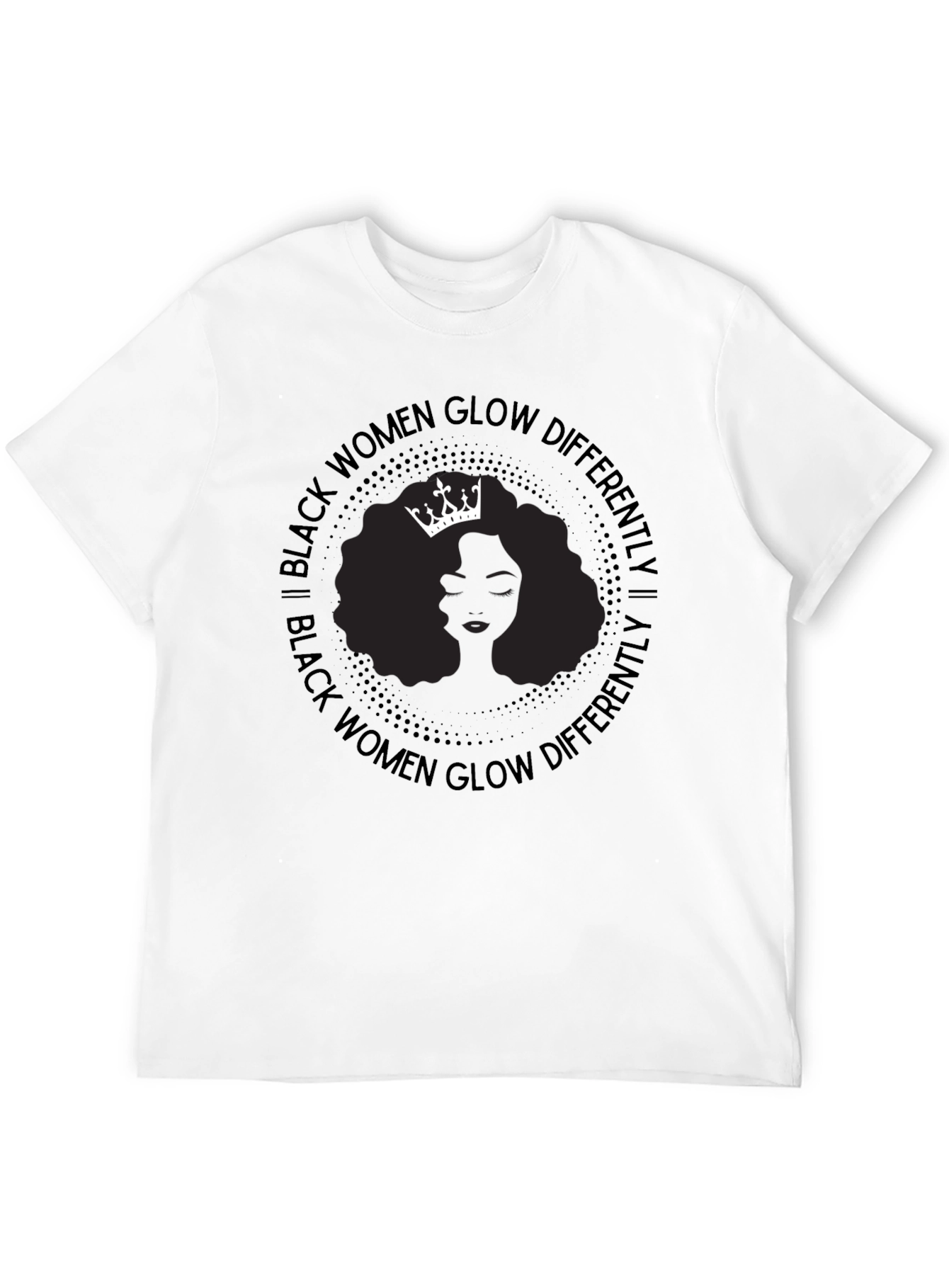 Black Women Glow Differently Graphic T-Shirt