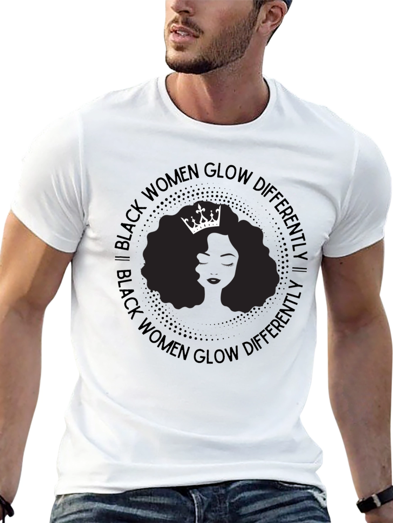 Black Women Glow Differently Graphic T-Shirt