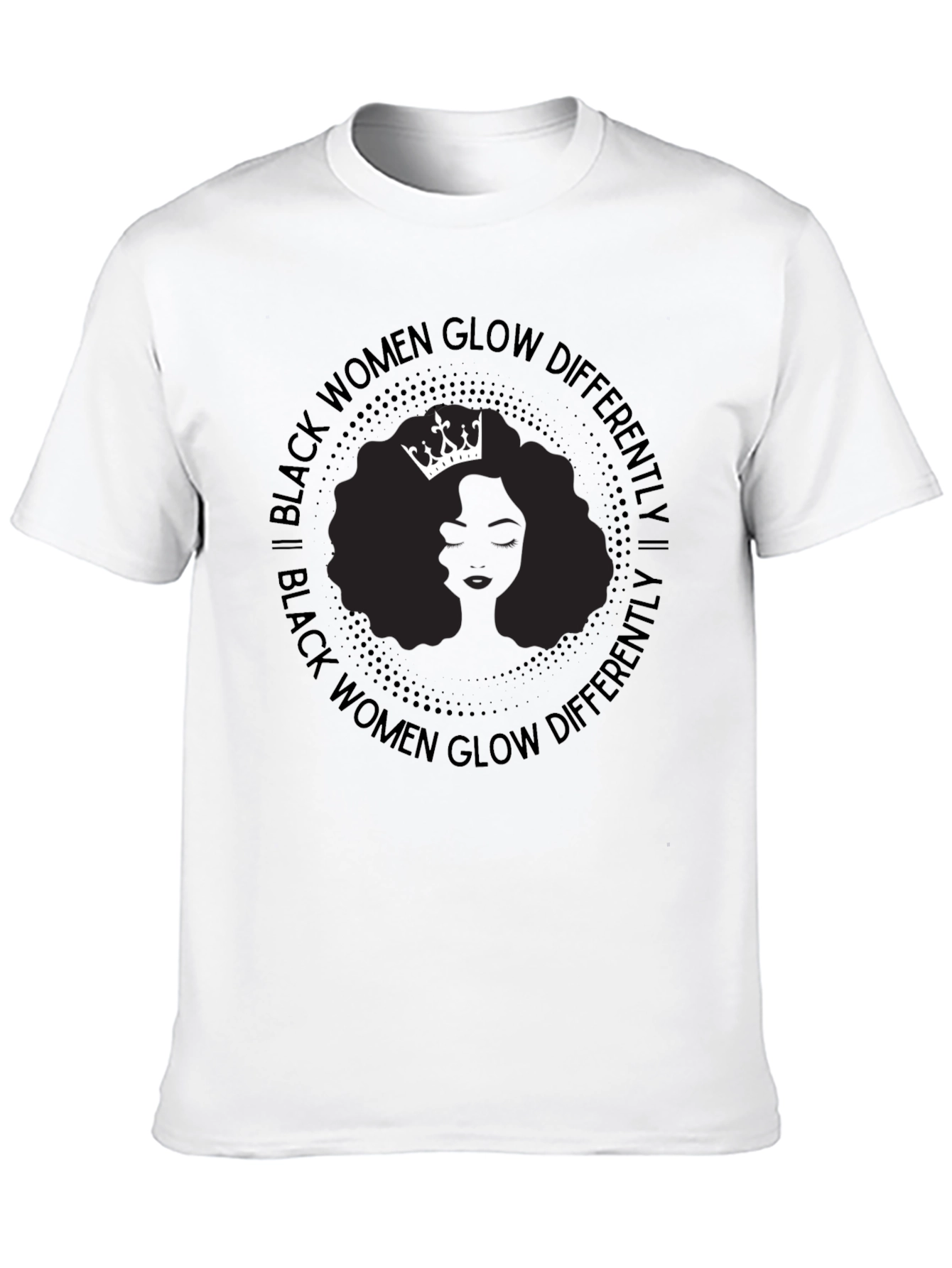 Black Women Glow Differently Graphic T-Shirt