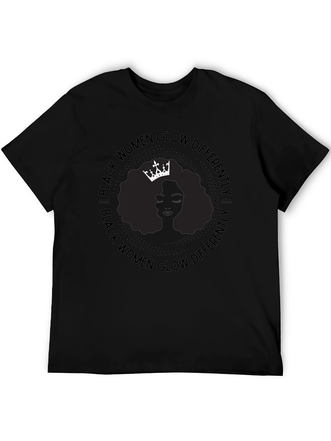 Black Women Glow Differently Graphic T-Shirt