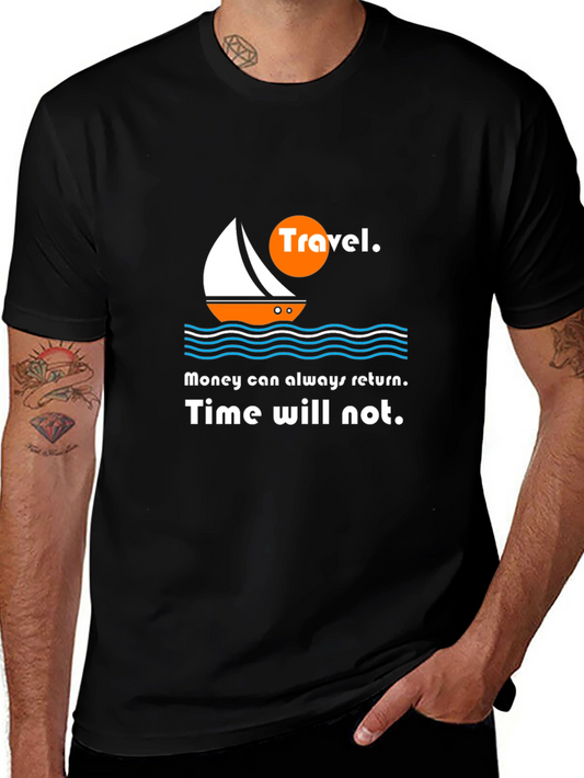 Travel Graphic Tee - Time Waits for No One