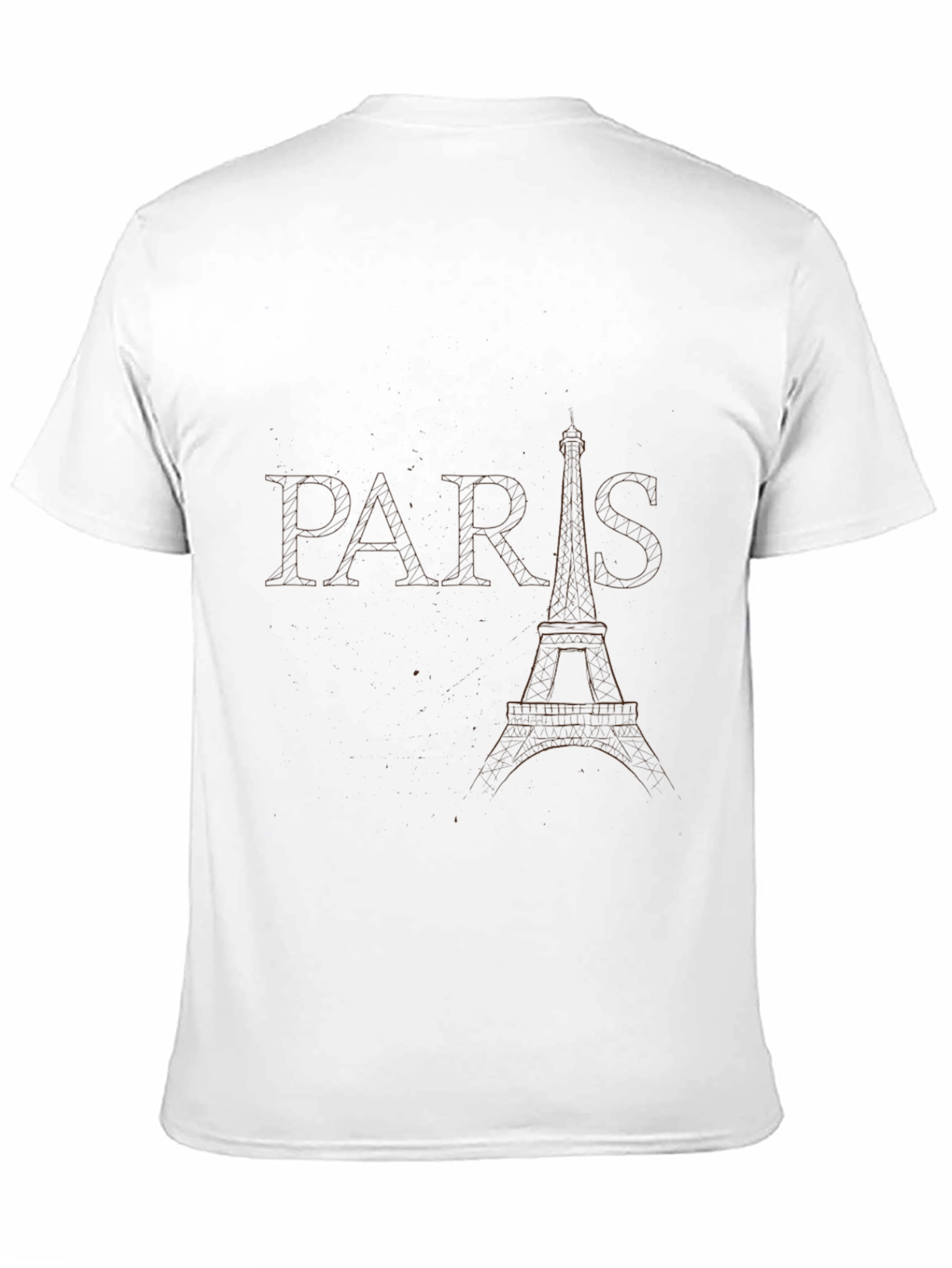 Paris Eiffel Tower Black Graphic Tee