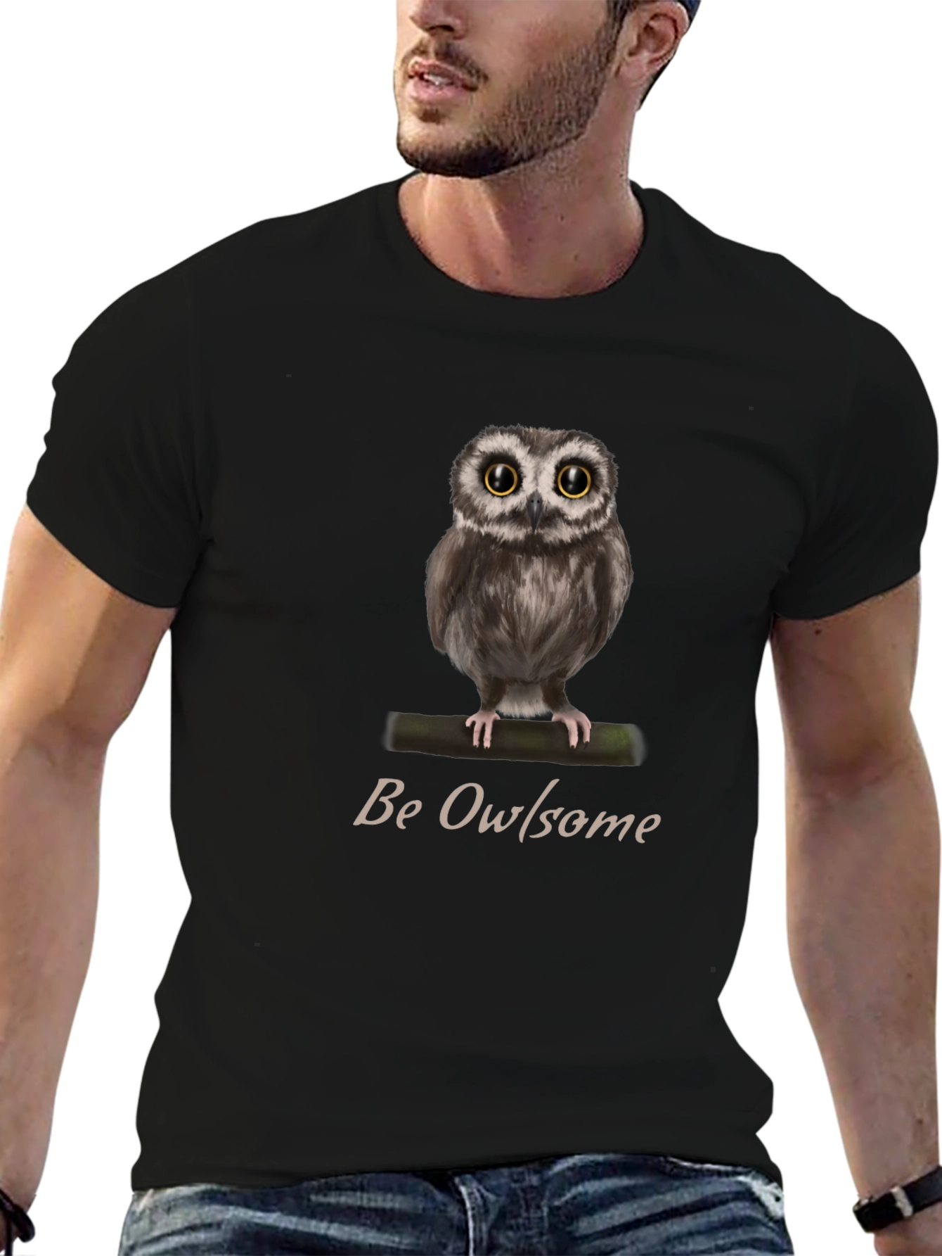 Be Owlsome T-Shirt - Cute Owl Graphic Tee