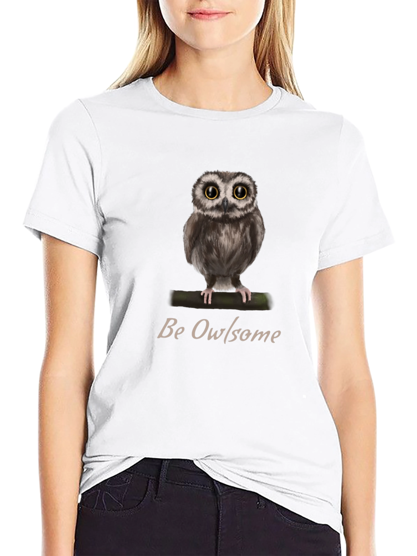 Be Owlsome T-Shirt - Cute Owl Graphic Tee