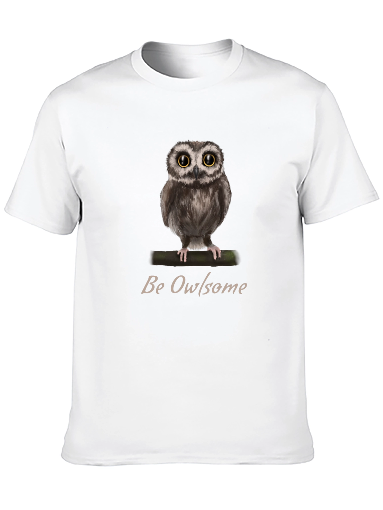 Be Owlsome T-Shirt - Cute Owl Graphic Tee