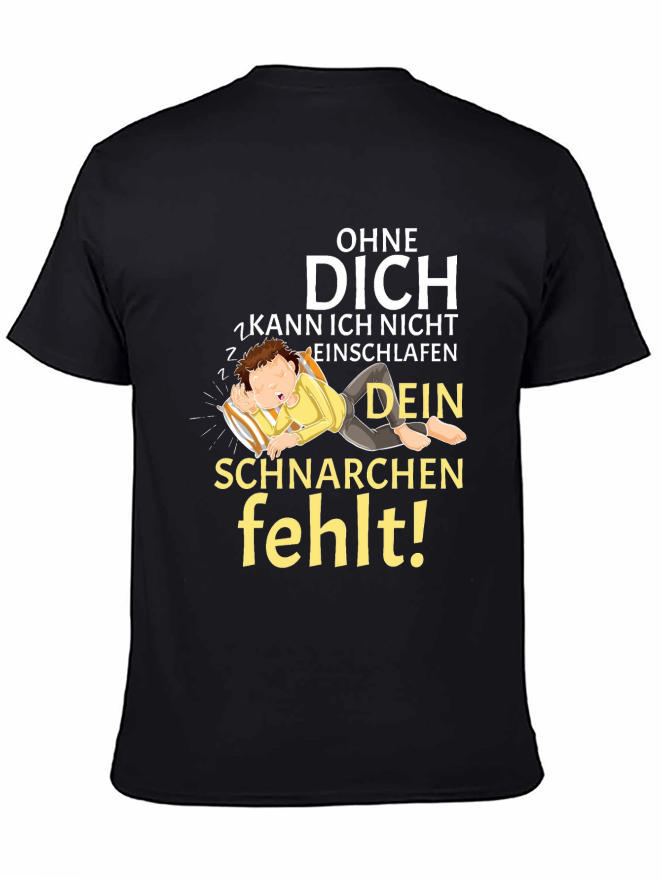 Snoring Humor Graphic T-Shirt
