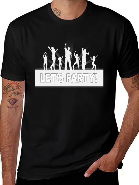 Lets Party! Graphic Tee - Black