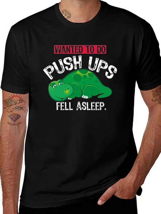 Funny Workout T-Shirt - Push Ups & Naps