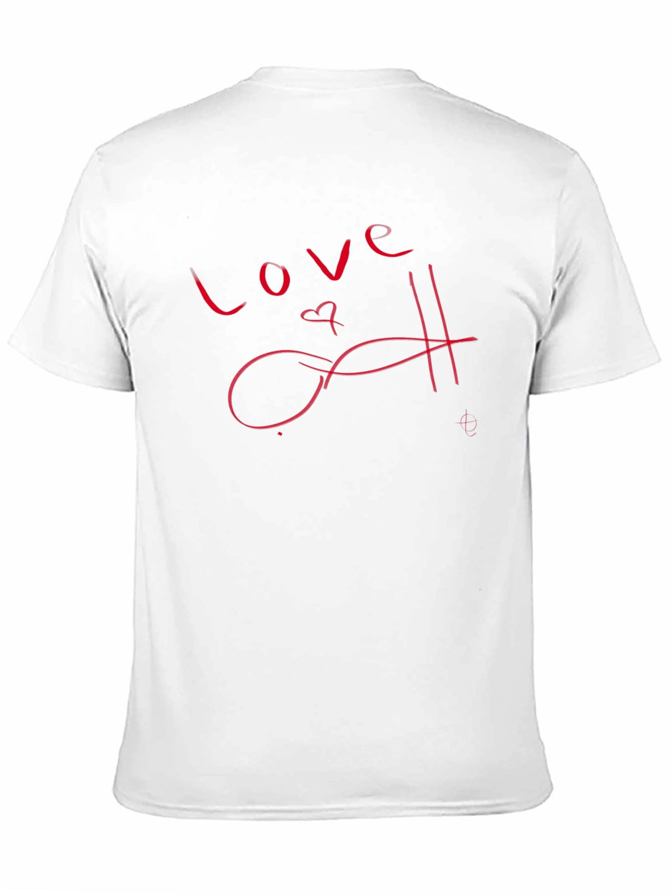 Love Script Black T-Shirt - Stylish and Trendy