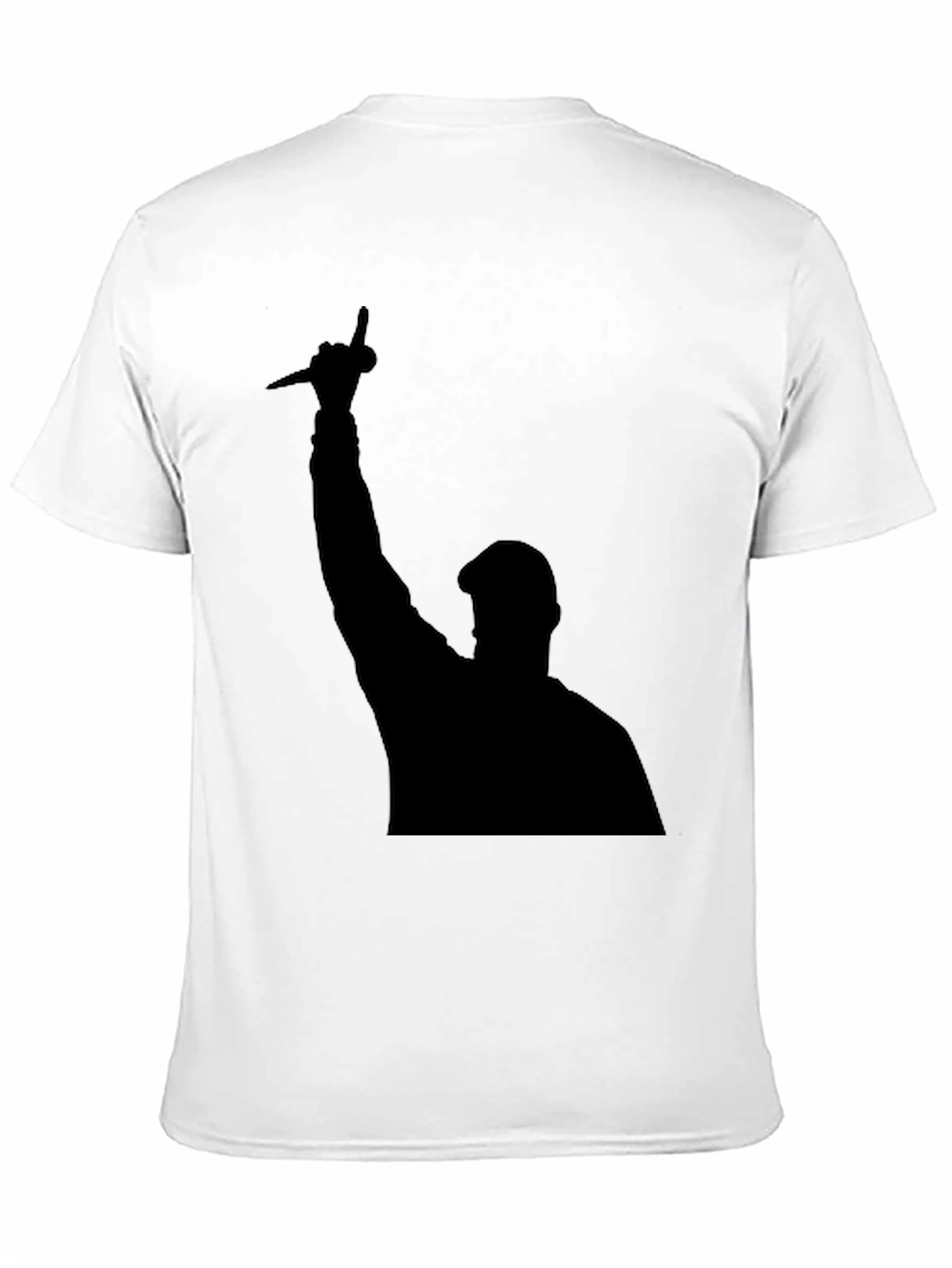 Silhouette Graphic Tee - Bold Black Statement Shirt