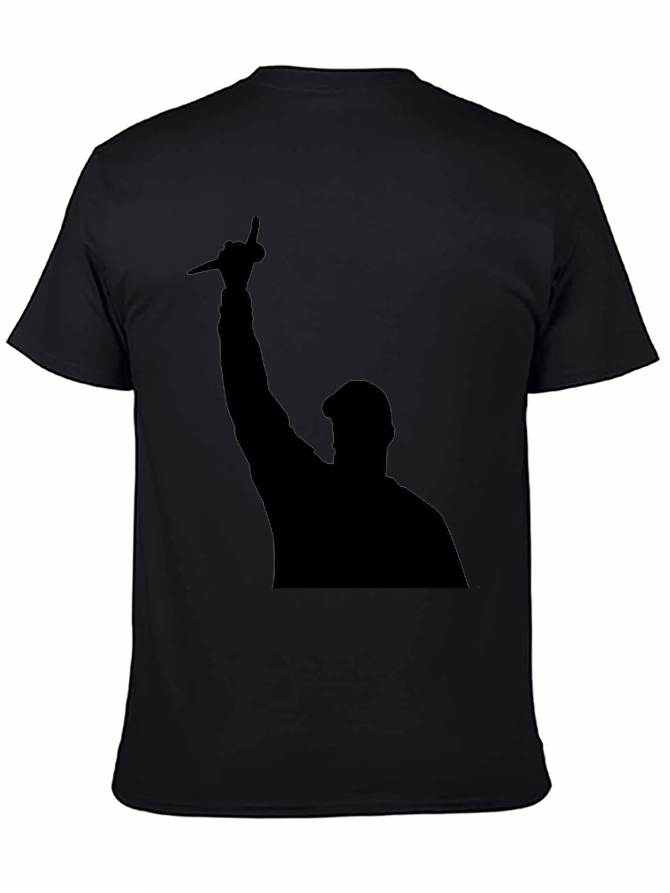 Silhouette Graphic Tee - Bold Black Statement Shirt