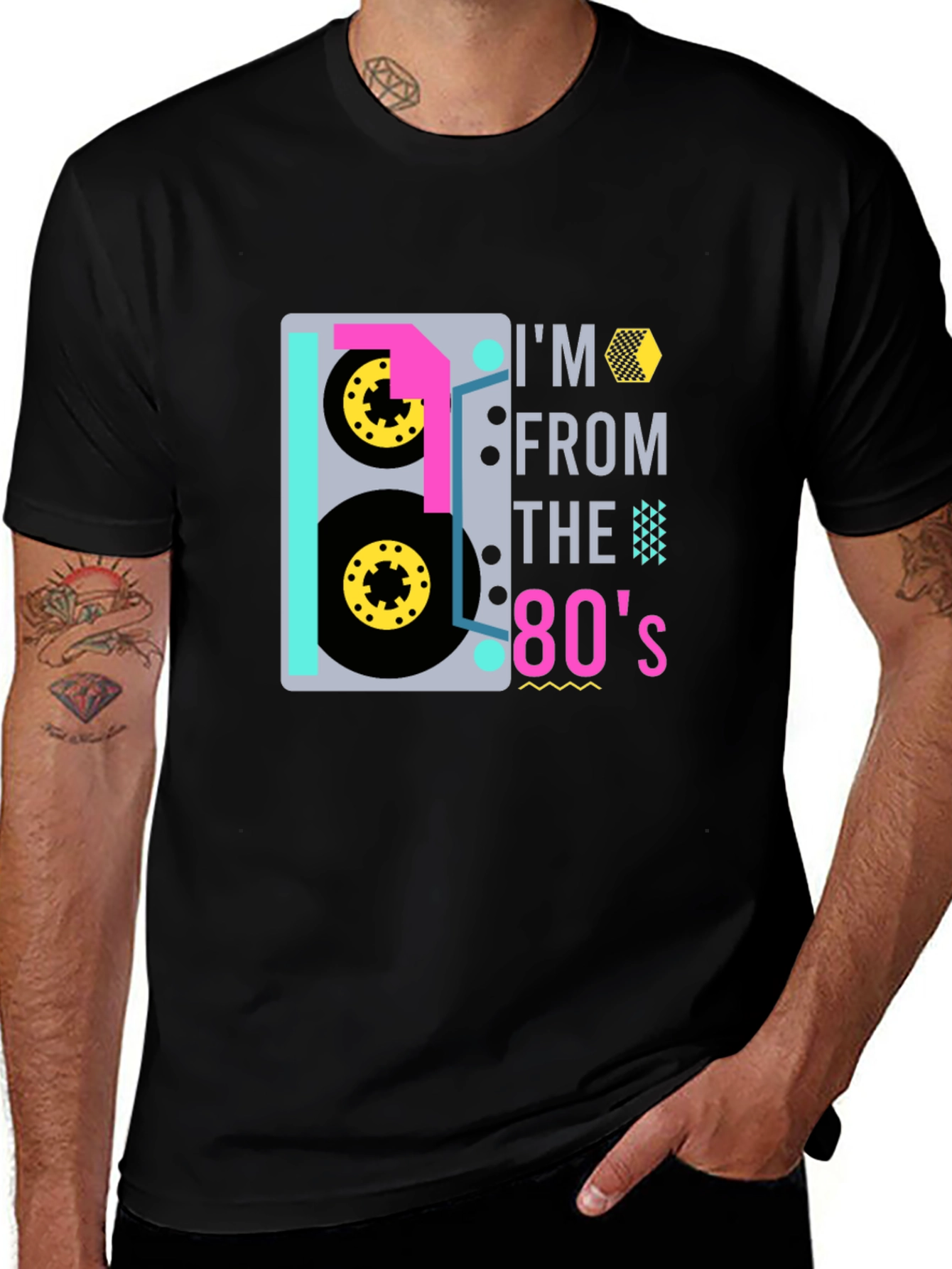 Retro 80s Cassette Tape Graphic T-Shirt