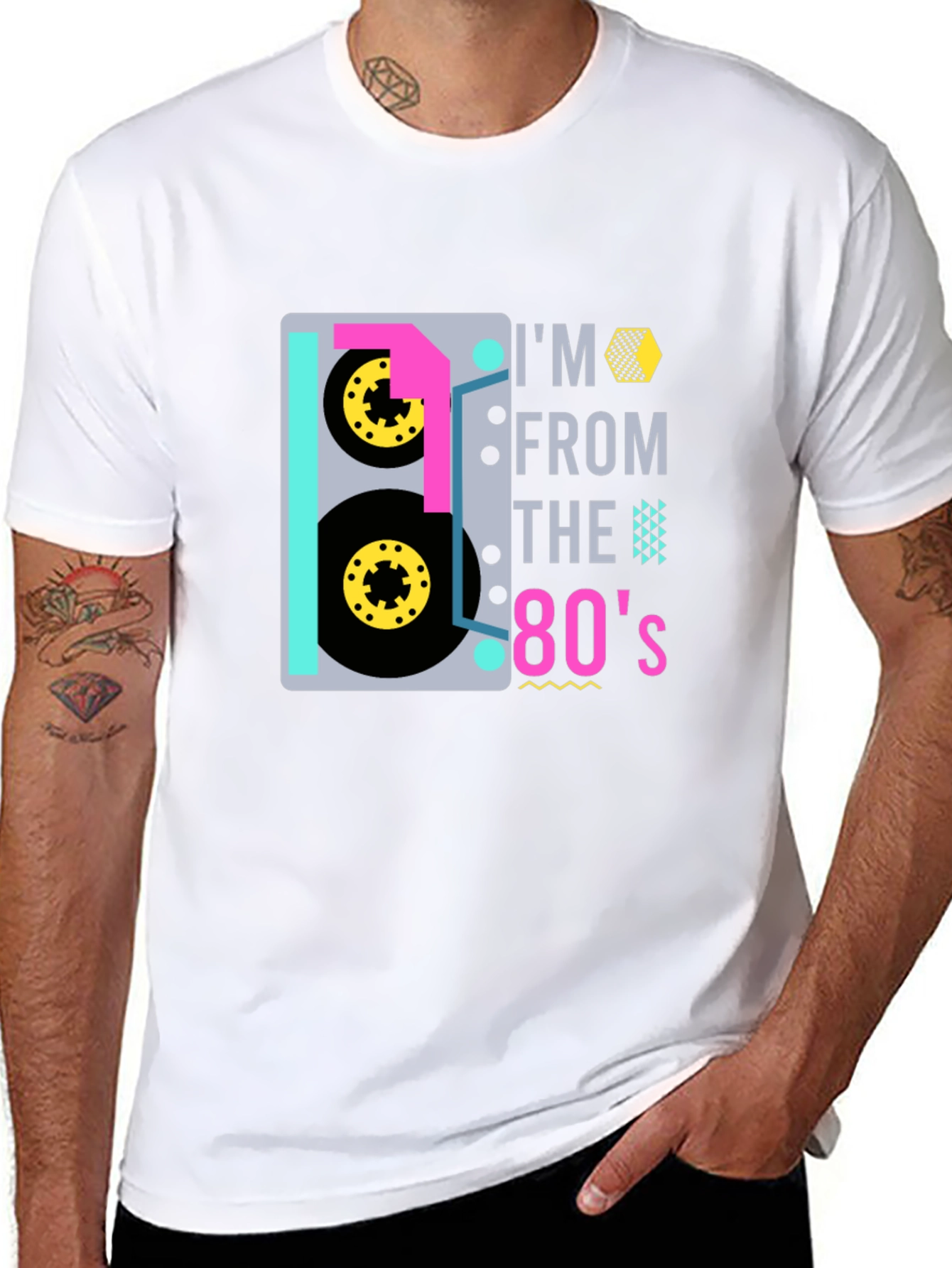 Retro 80s Cassette Tape Graphic T-Shirt