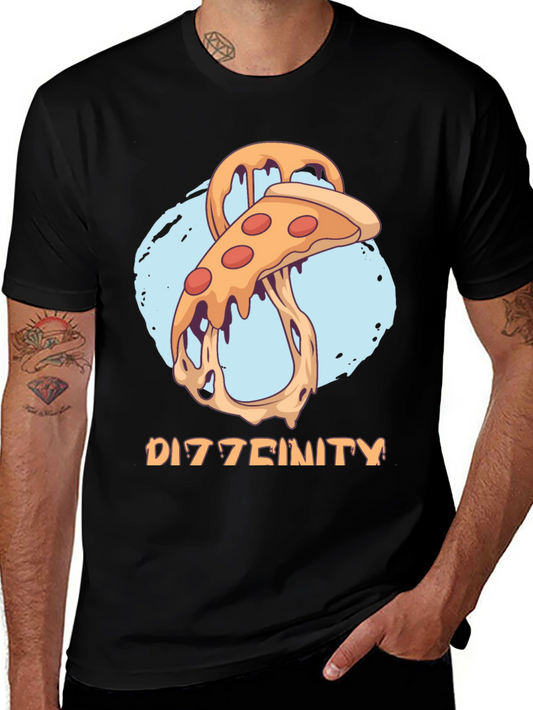 Dizztinity Pizza Graphic Tee - Casual Comfort