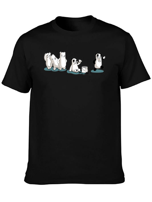 Funny Panda Transformation T-Shirt