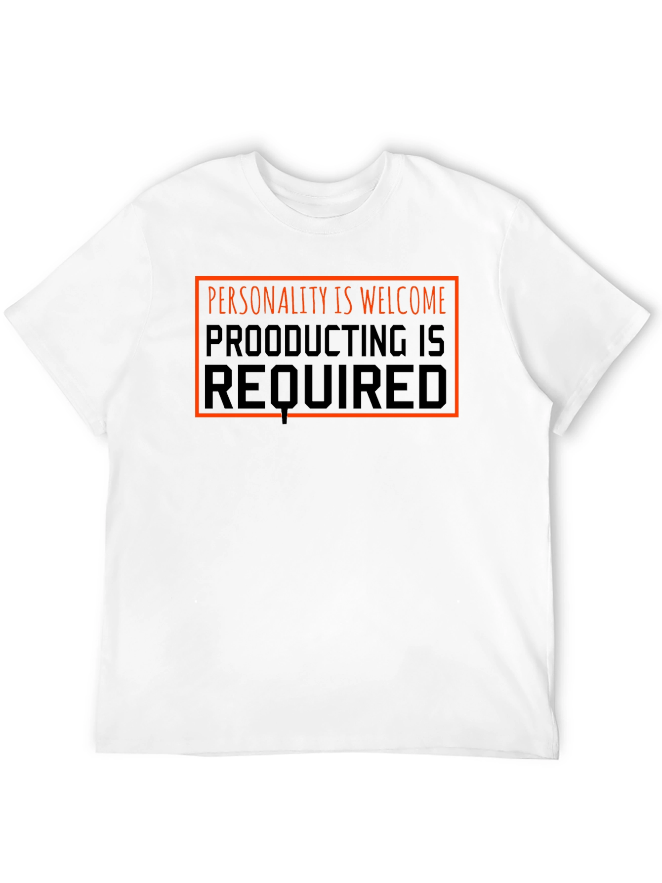 Personality Welcome Graphic Tee - Black
