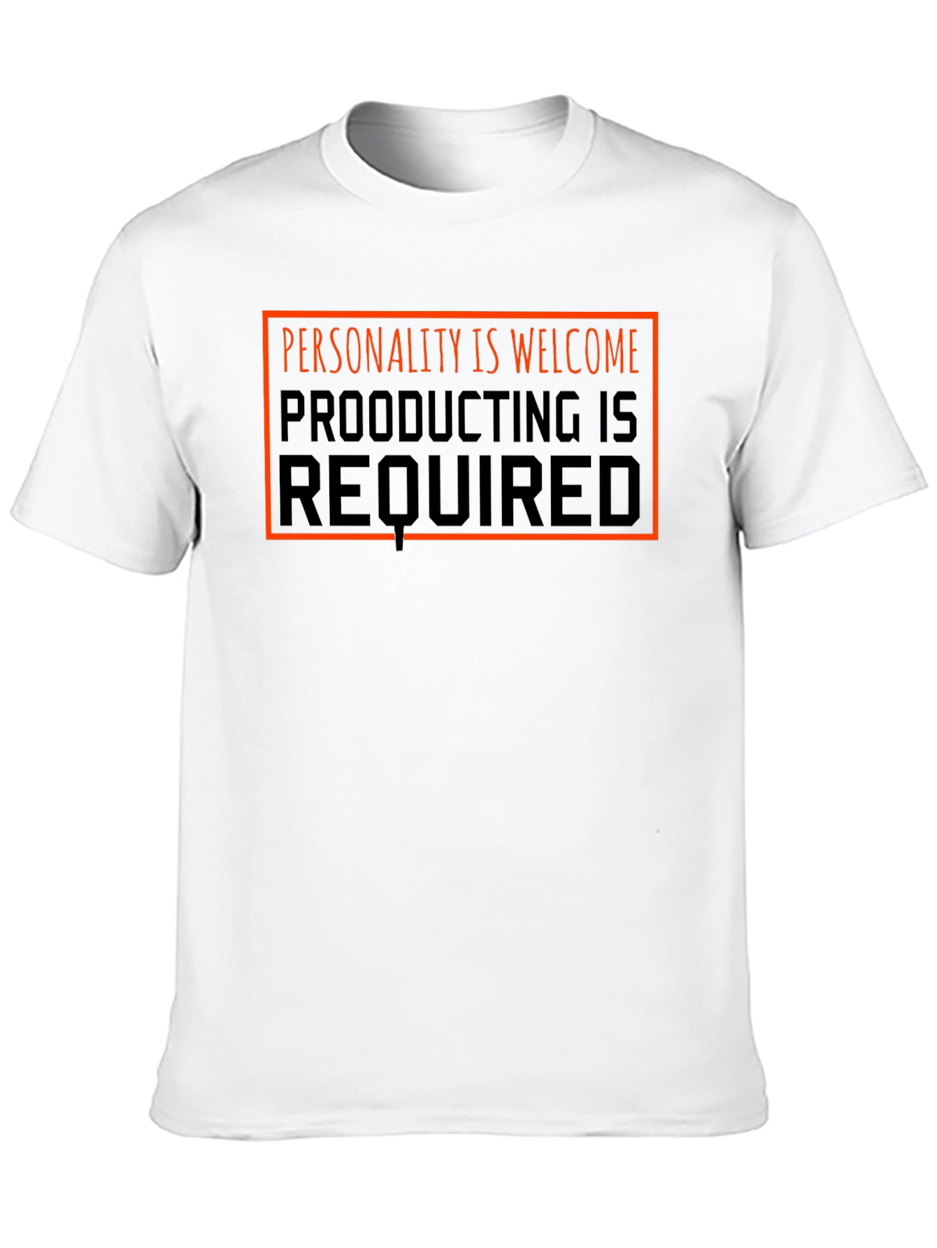 Personality Welcome Graphic Tee - Black