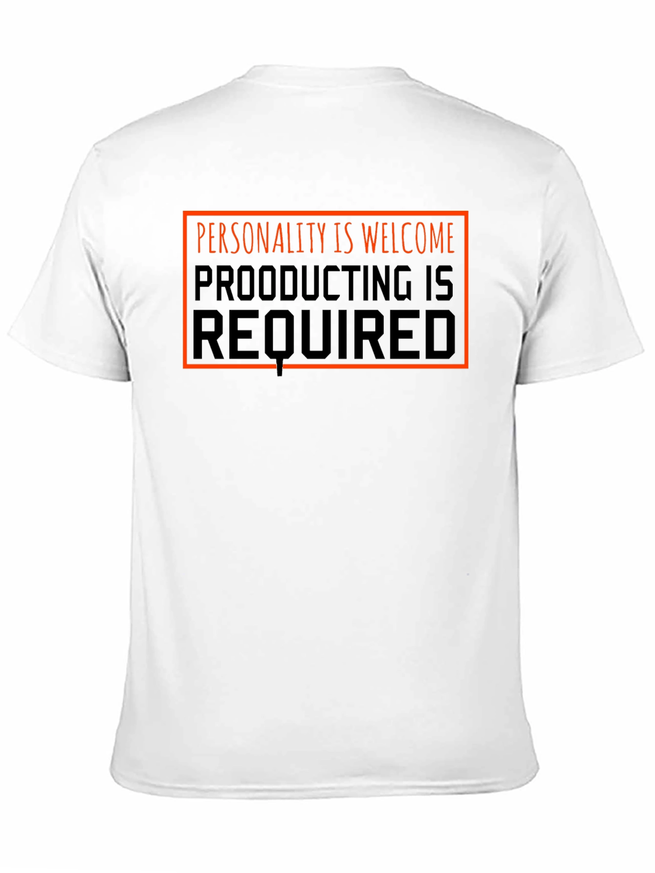 Personality Welcome Graphic Tee - Black