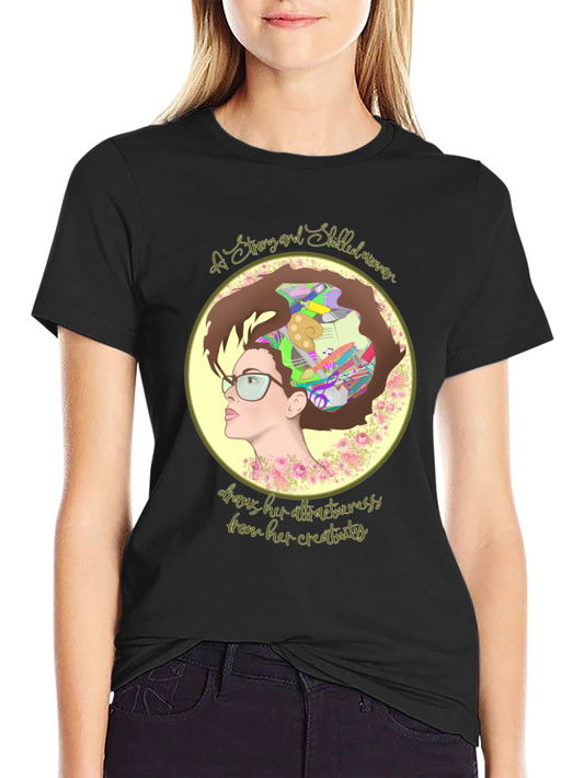 Creative Woman T-Shirt - Artistic Design