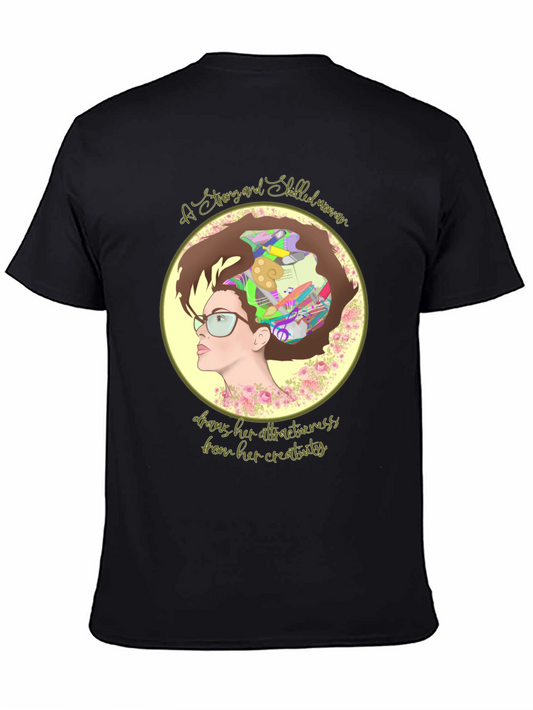 Creative Woman T-Shirt - Artistic Design