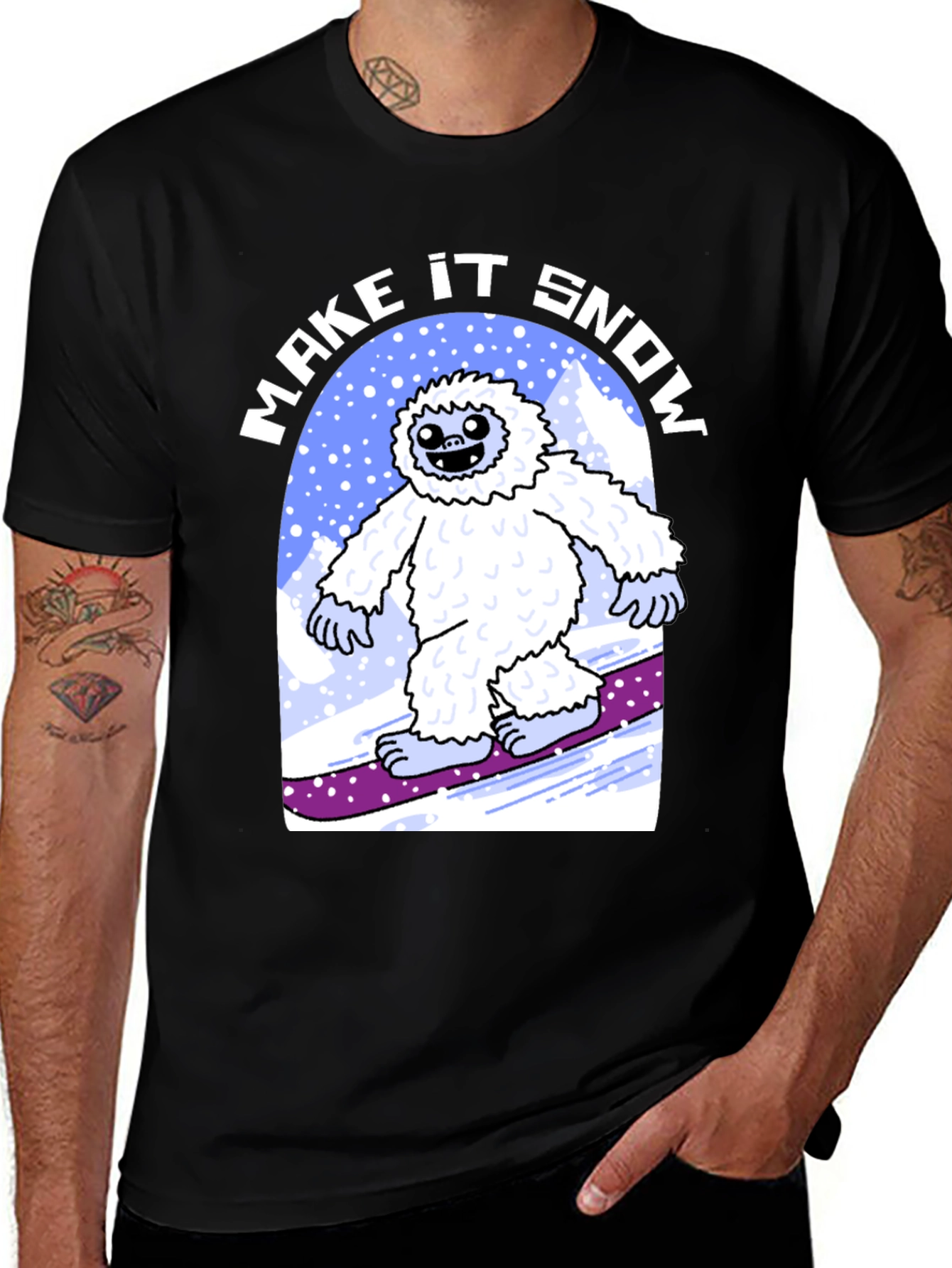 Make It Snow Yeti T-Shirt