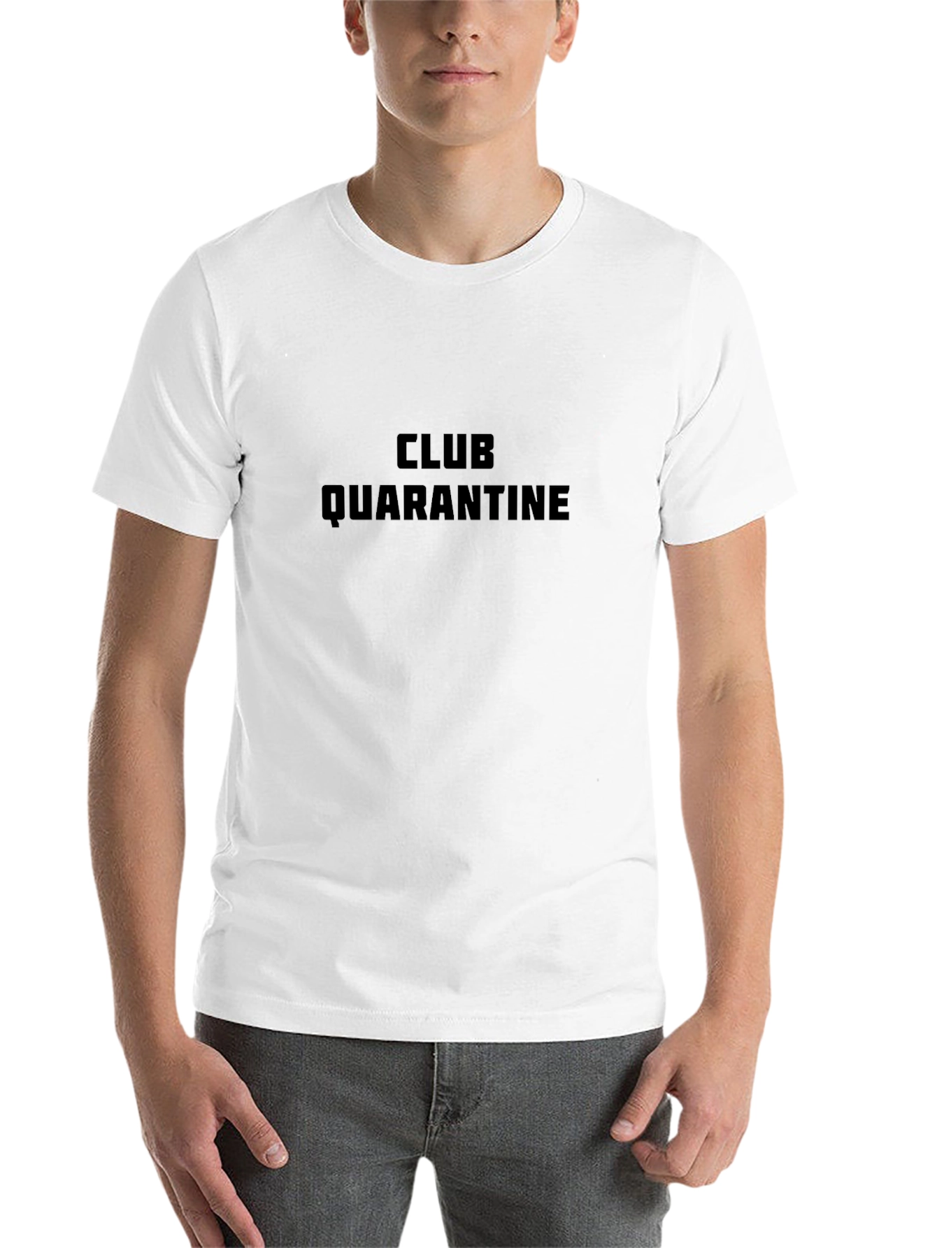 Club Quarantine Black Graphic T-Shirt