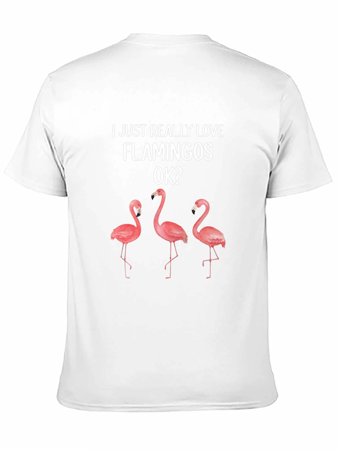 I Love Flamingos T-Shirt - Fun Graphic Tee