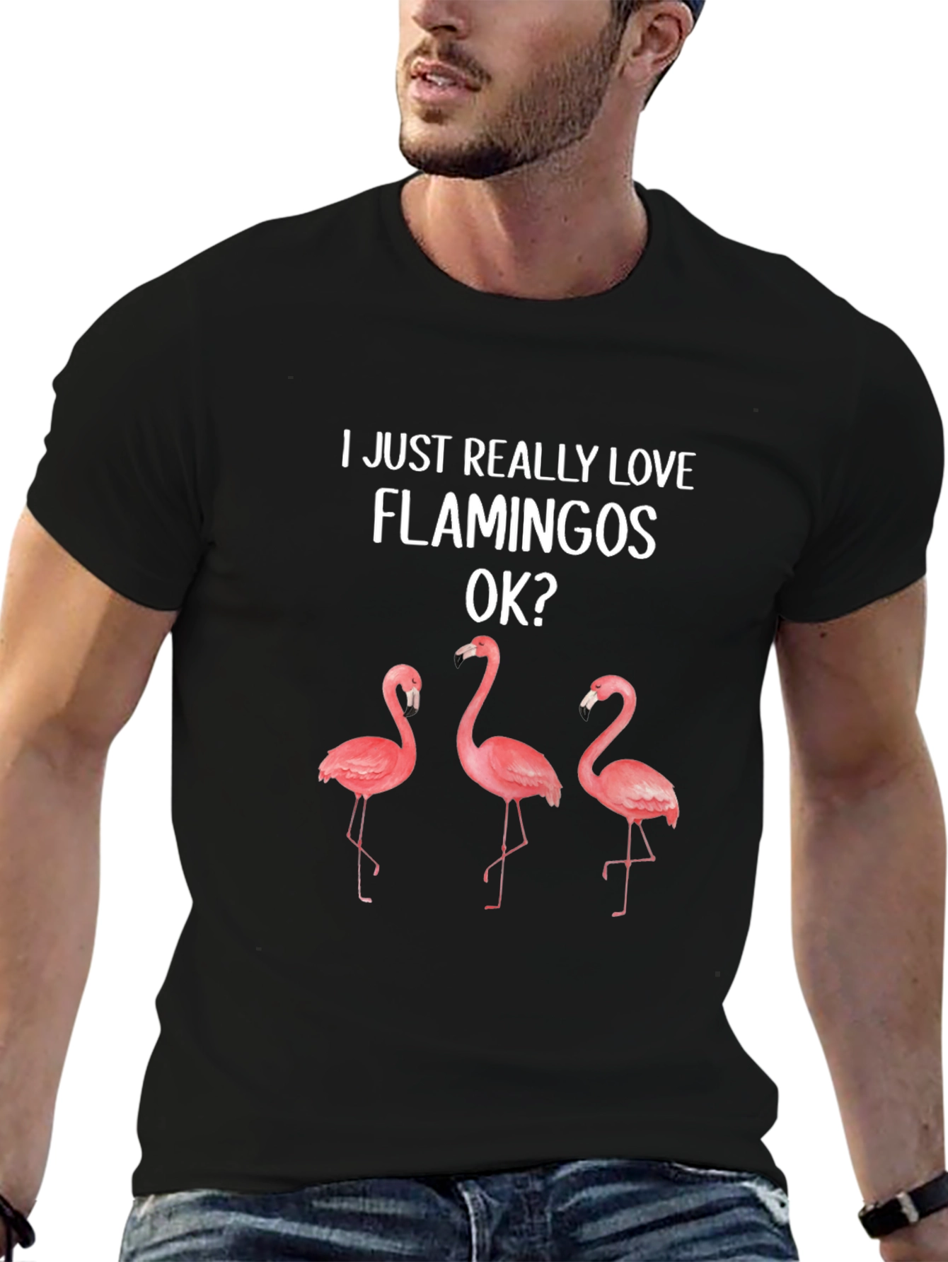 I Love Flamingos T-Shirt - Fun Graphic Tee