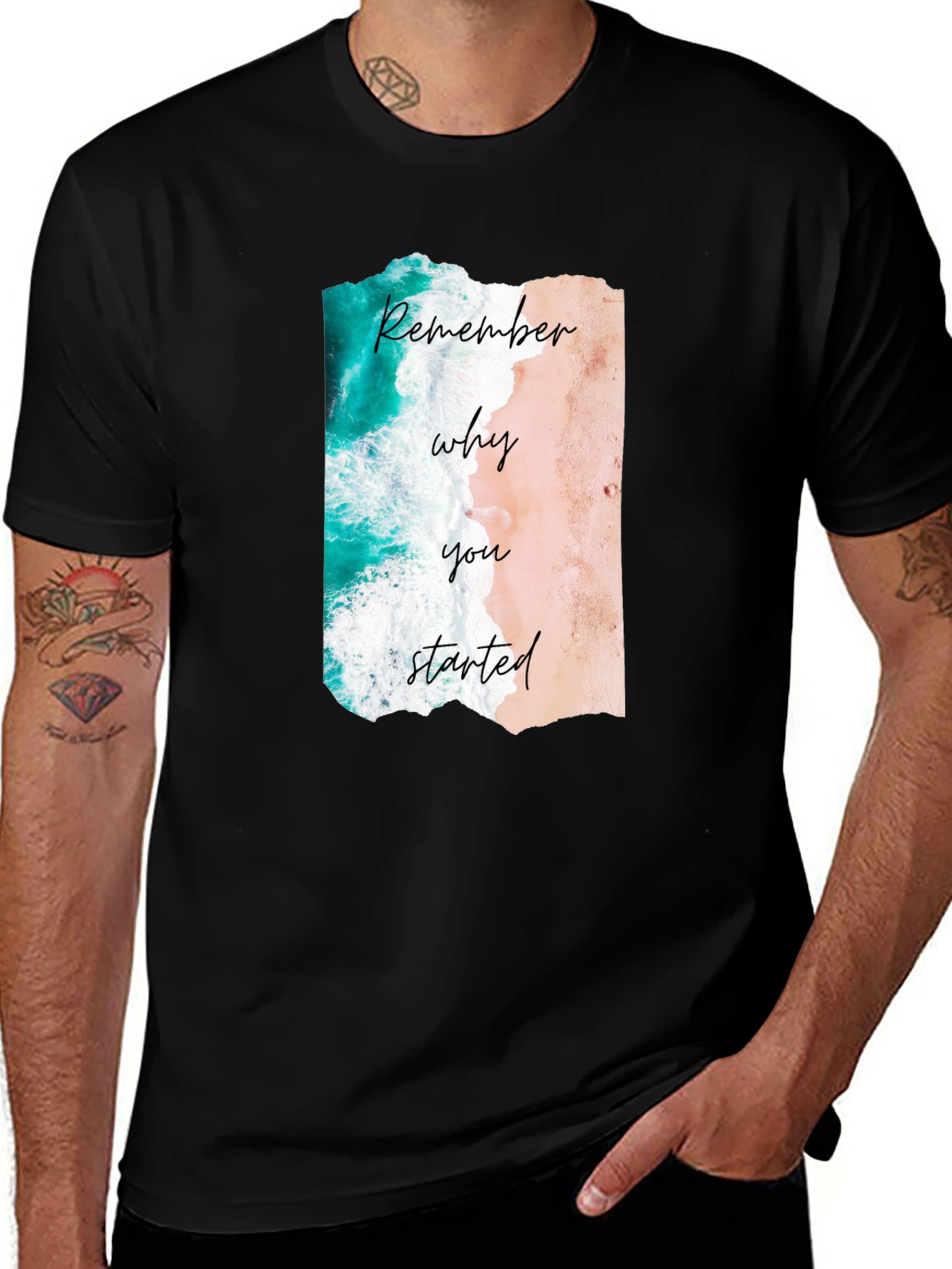 Remember Why You Started Beach Graphic Tee