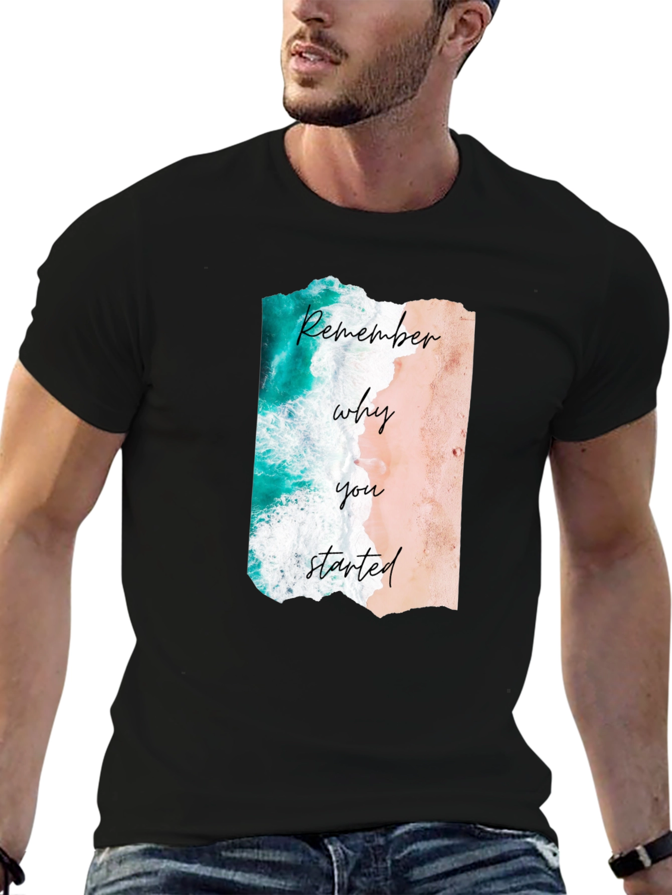 Remember Why You Started Beach Graphic Tee