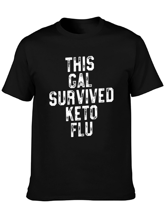 Keto Flu Survivor Graphic T-Shirt