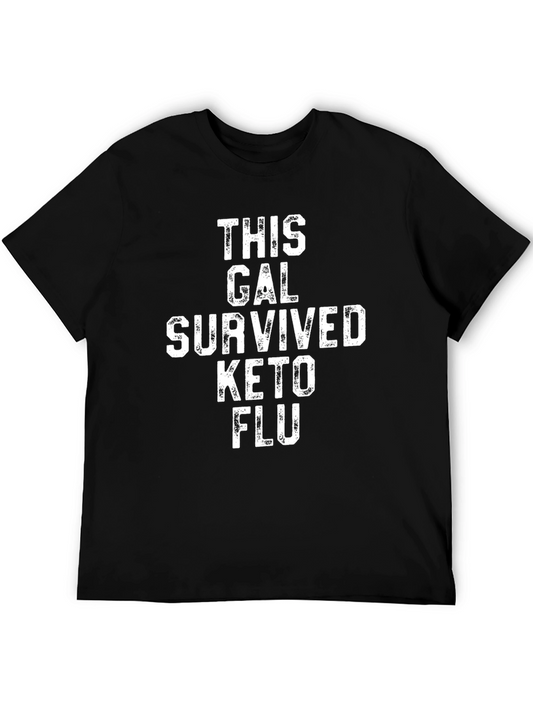 Keto Flu Survivor Graphic T-Shirt