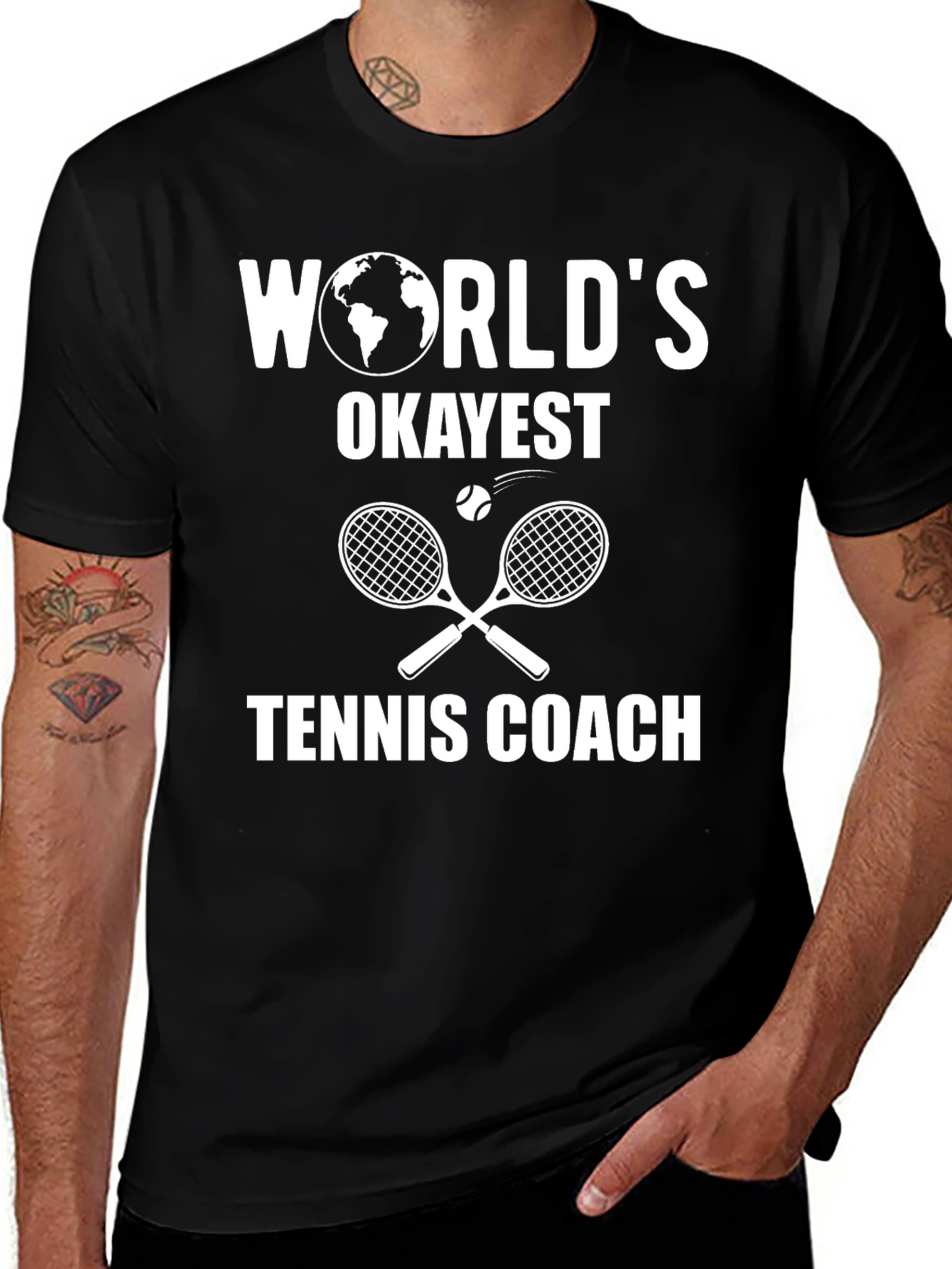 Worlds Okayest Tennis Coach T-Shirt