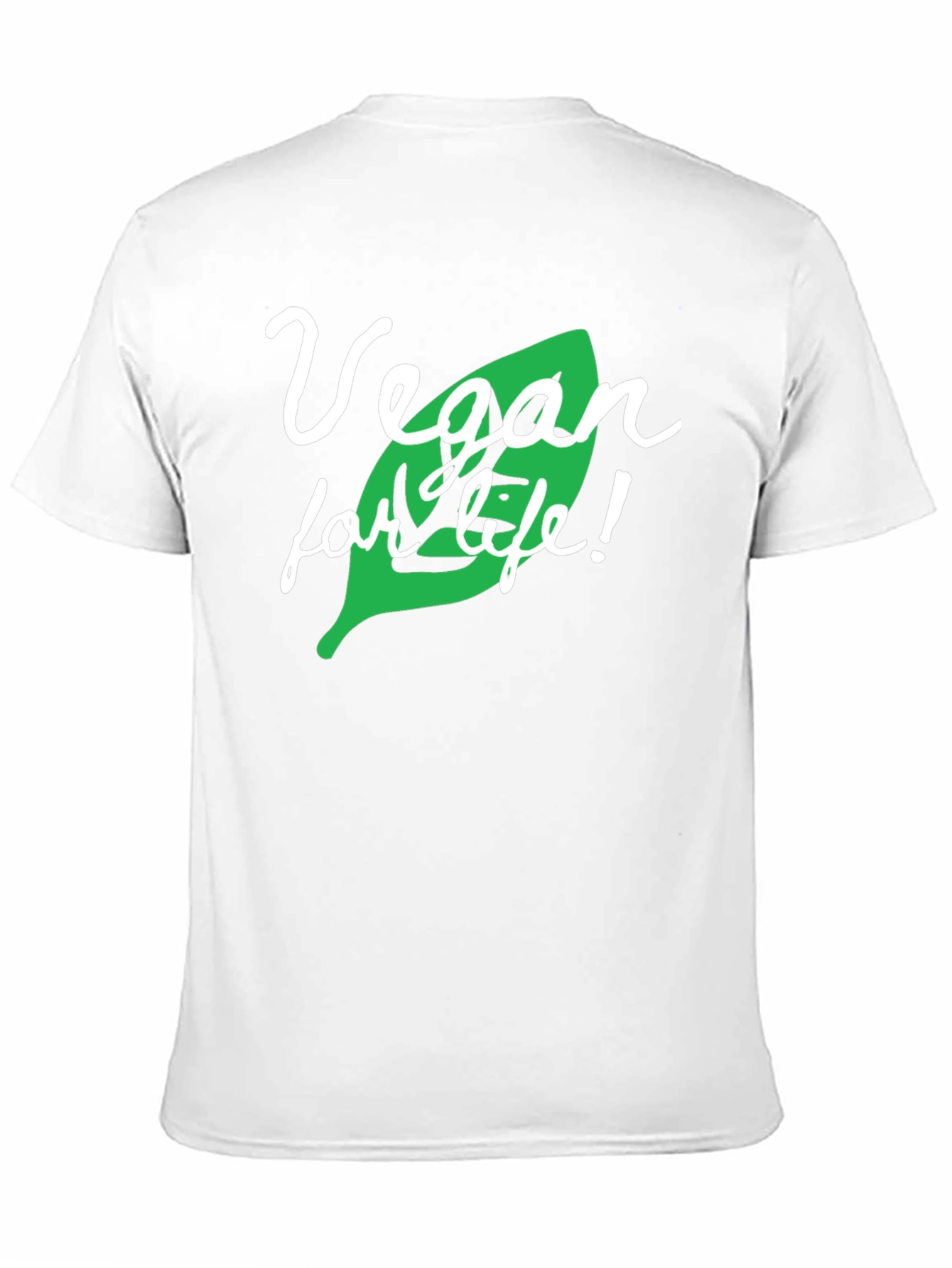 Vegan for Life Graphic T-Shirt - Black