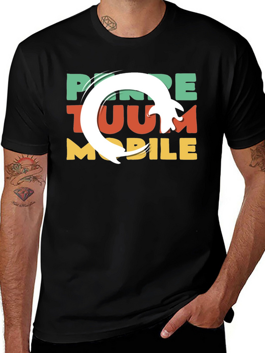 Funky Retro Style Mobile T-Shirt