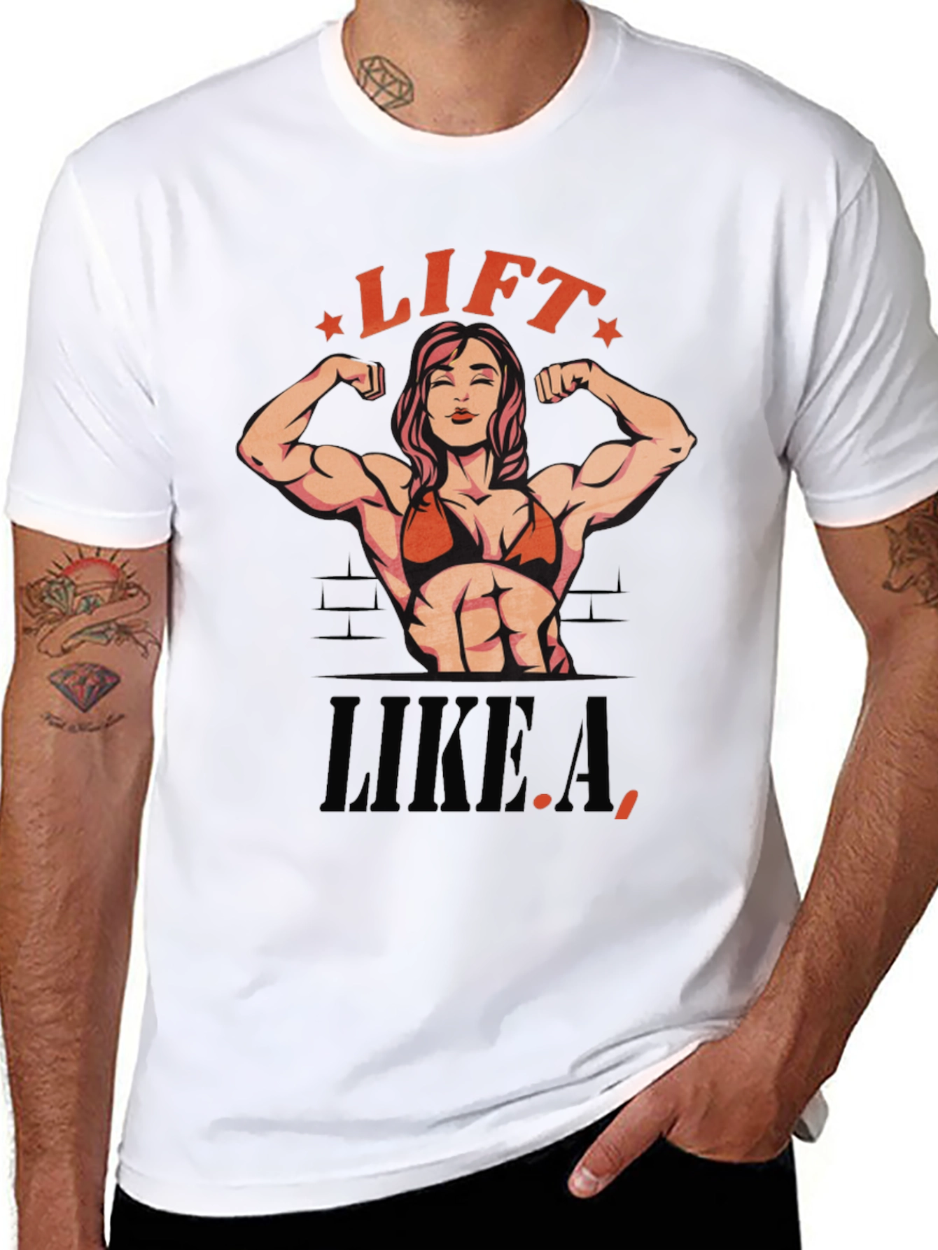 Lift Like A Woman T-Shirt - Black