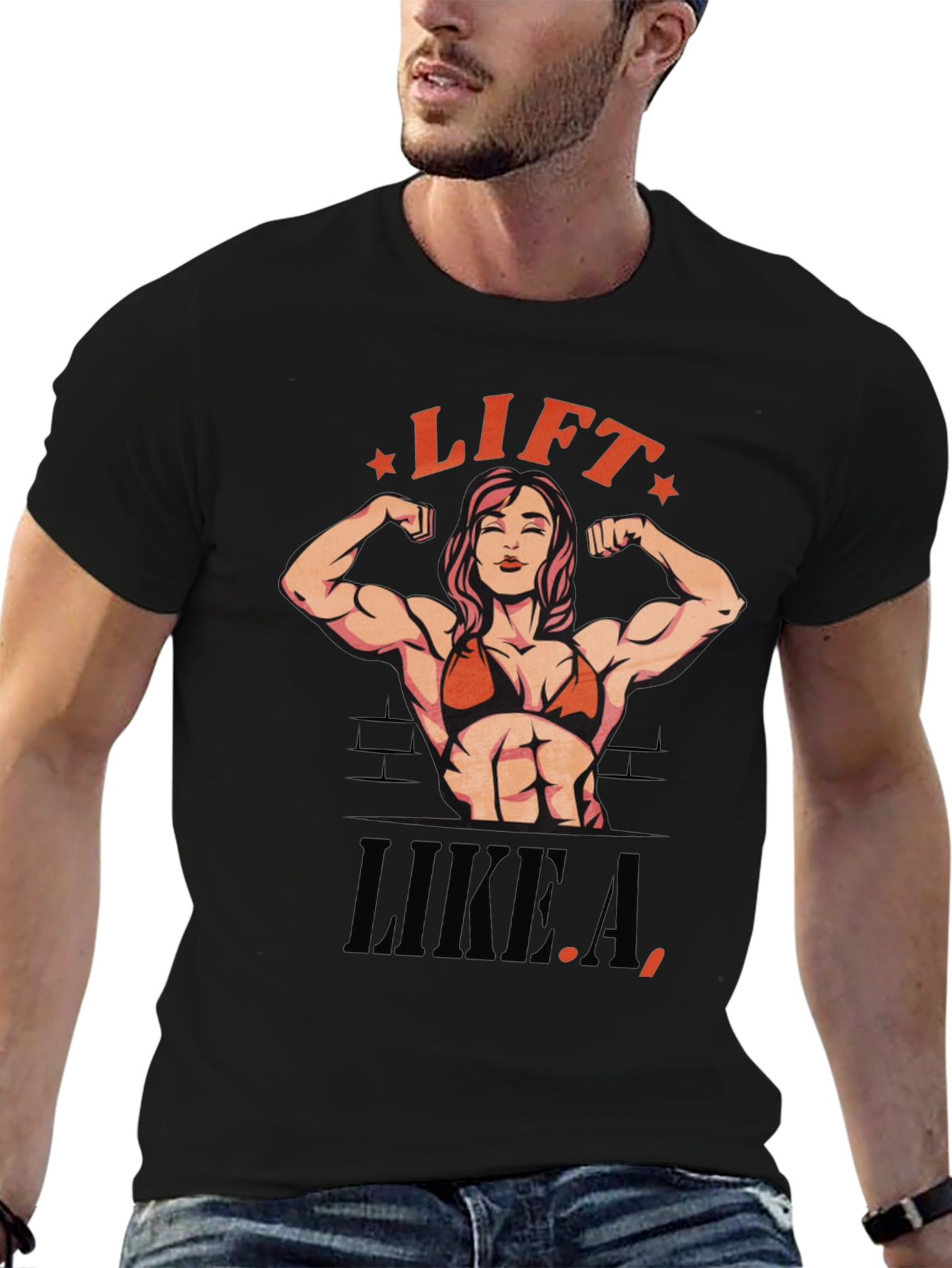 Lift Like A Woman T-Shirt - Black