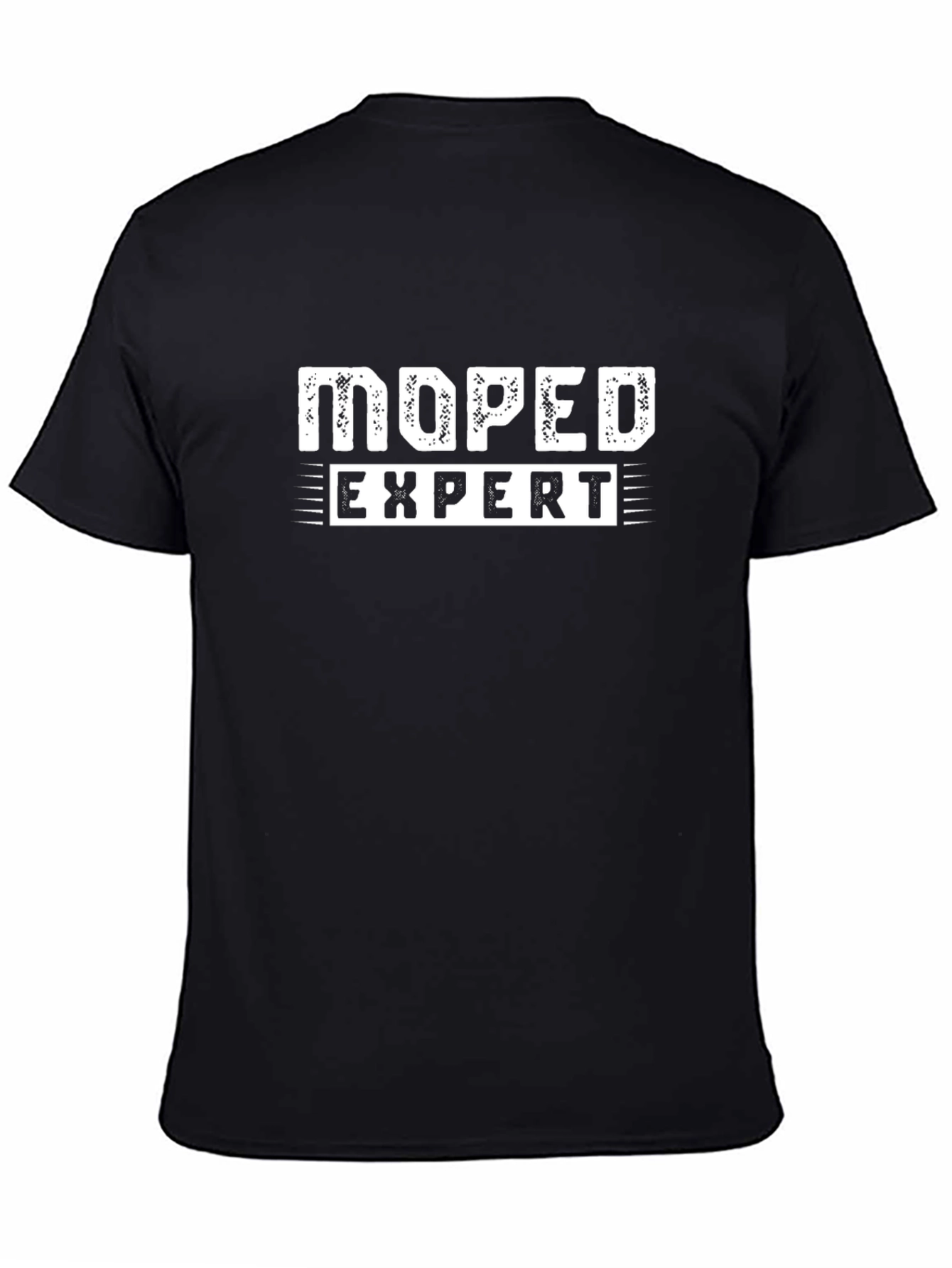 Moped Expert Graphic Tee - Black Cotton T-Shirt